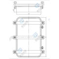 Sanitary square  manhole para tanques 760*470  stainless steel manway rectangular manhole cover